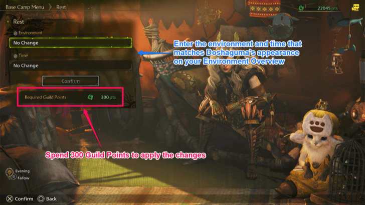 Resting to Spawn Doshaguma