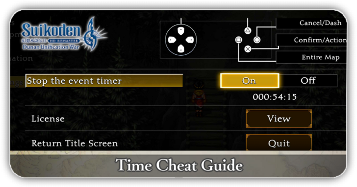 Suikoden 2 - Time Cheat Guide