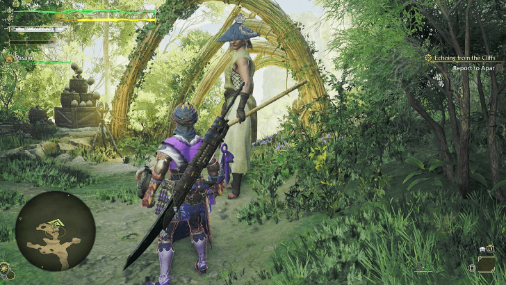 Monster Hunter Wilds - Report back to Apar