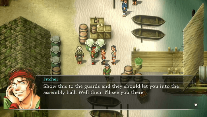 Suikoden 2 - Arrived at Lakewest Town