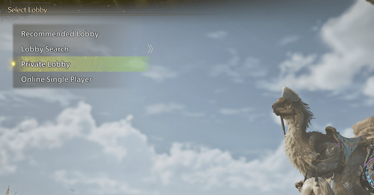 Monster Hunter Wilds Private Lobby
