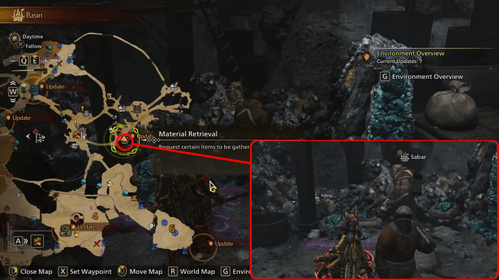 Monster Hunter Wilds - Talk to Sabar