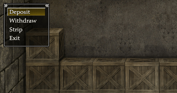 Suikoden 1 - Warehouse menu