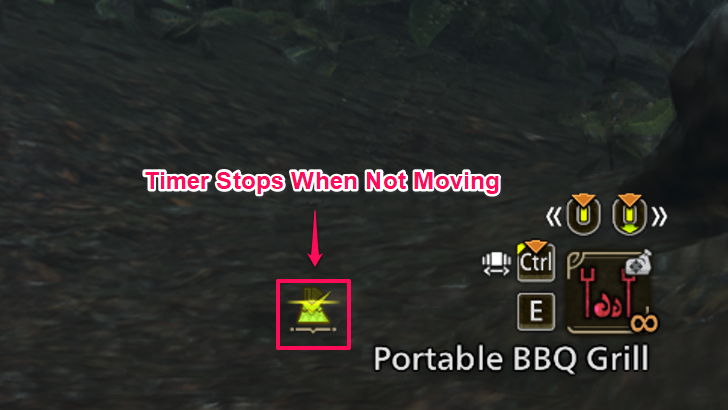 Ghillie Mantle Timer Stopping While Not Moving