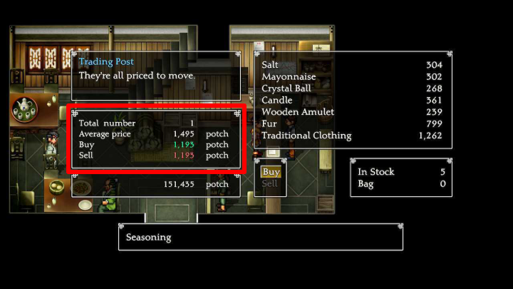 Suikoden II - Prices Fluctuate Randomly