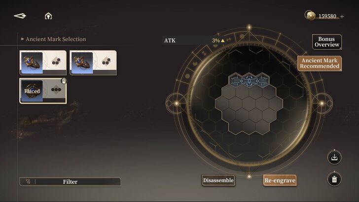 Ancient Mark applied