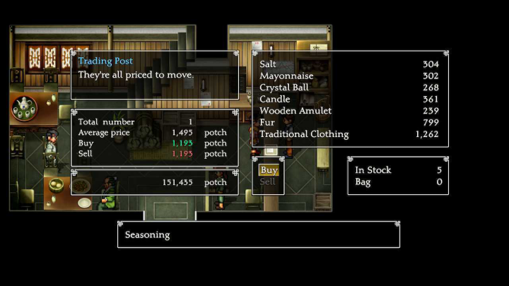Suikoden II - Acquire Cooking Ingredients