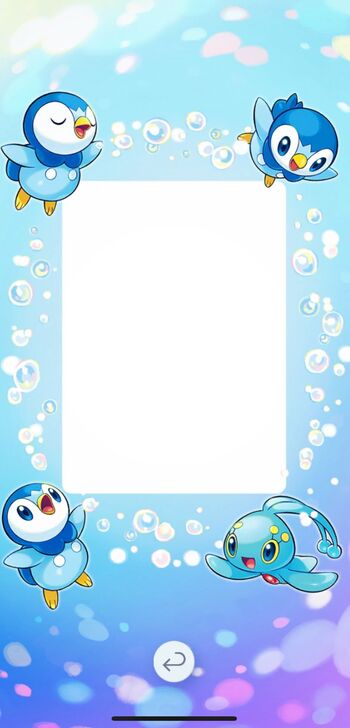 Pokemon TCG Pocket - Manaphy & Piplup Backdrop