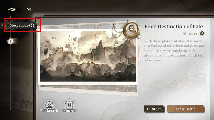 Tome of Fate Story Mode