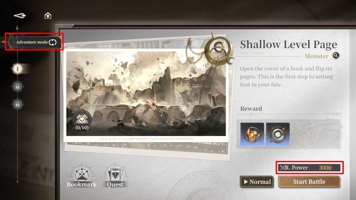 Tome of Fate Adventure Mode