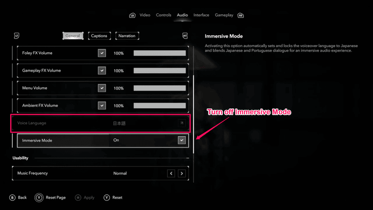 Voice Language Setting