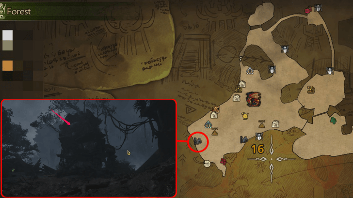 Weathered Ruins Scarlet Forest Area 16 Location 2