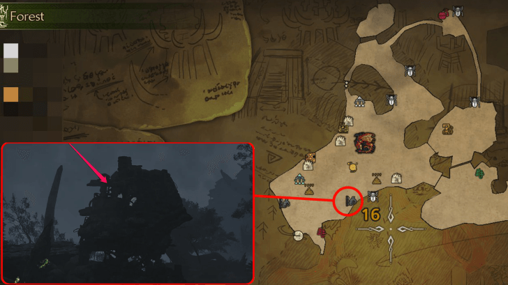 Weathered Ruins Scarlet Forest Area 16 Location 1