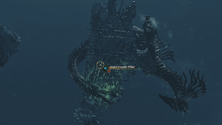 Monster Hunter Wilds - Giant Frozen Pillar