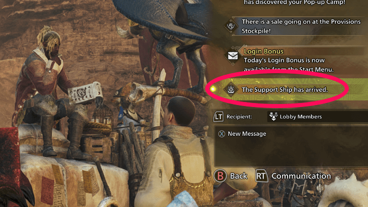 Purchasable from the Support Ship