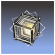 Hexahedral Light Object Icon - Black Beacon