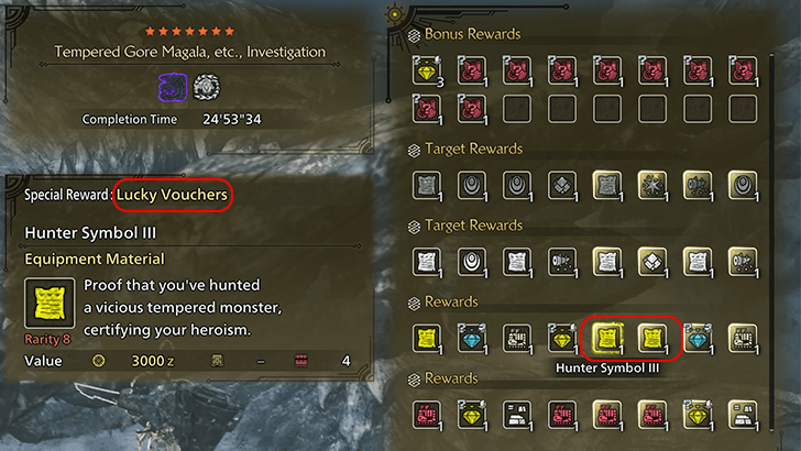 Hunter Symbol 3 Lucky Voucher