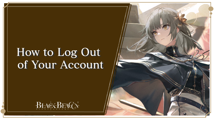 Logging out of your account