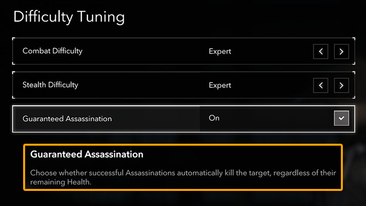 Turn On Guaranteed Assassinations