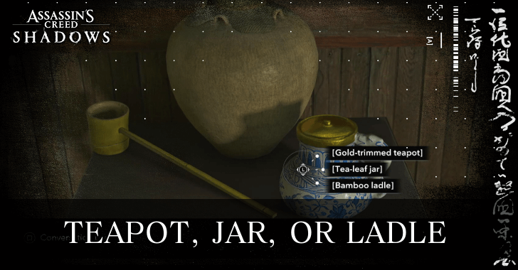 AC Shadows - Teapot Jar or Ladle