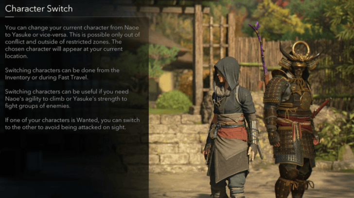 Character Switch Description