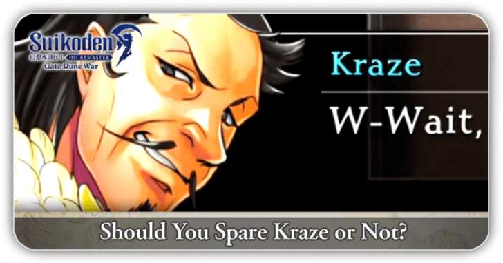 Suikoden 1 - Should You Kill Kraze