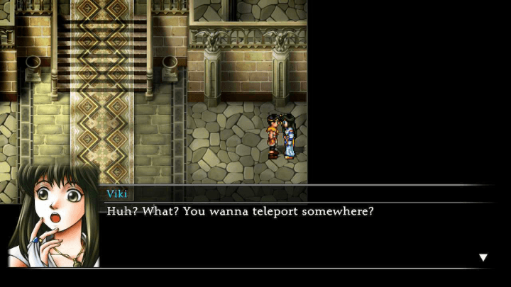Suikoden II HD Remaster - Speak to Viki in the Headquarters Hall