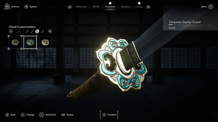 Katana Guard Transmog Customization