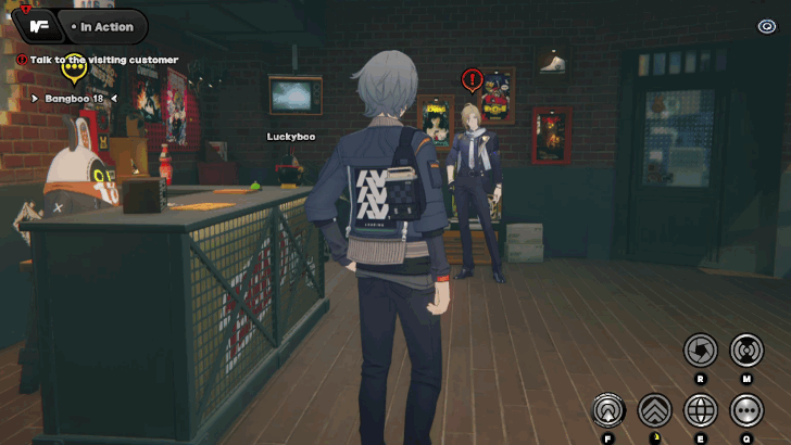 Talk to the Visiting Customer