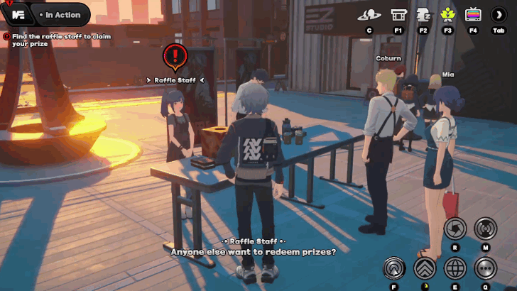 Find the Raffle Staff to Claim Your Prize