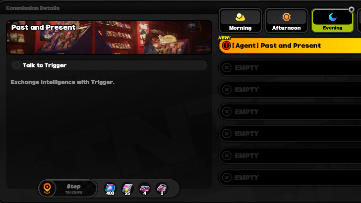 Appears as Past and Present on the Schedule