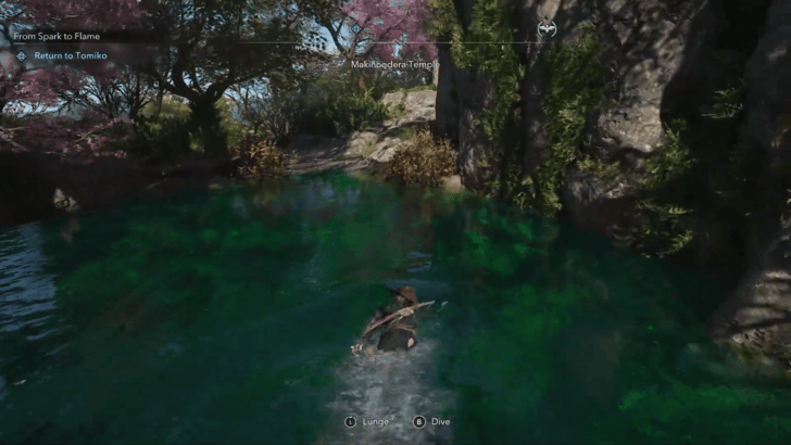 Lunge while swimming