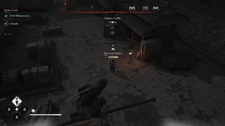 Katano Castle Samurai Dasiho 1 Overworld Location