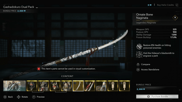 AC Shadows Ornate Bone Naginata Location in DLC