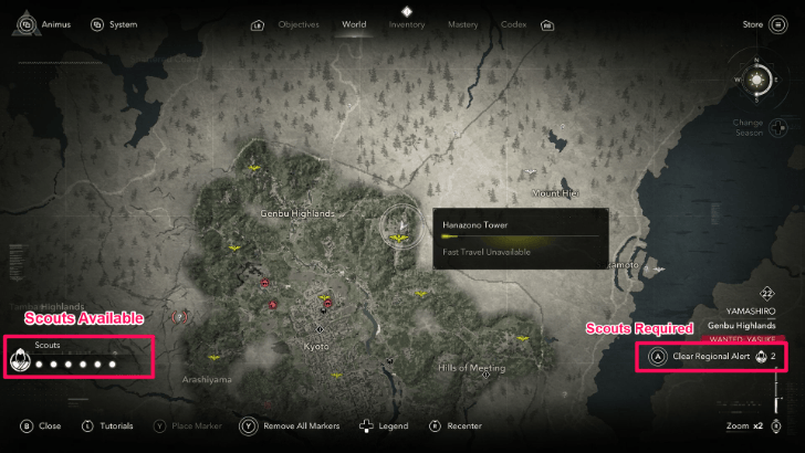 Clear Wanted Status with Scouts