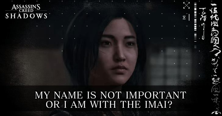 My Name is Not Important or I am with the Imai Top