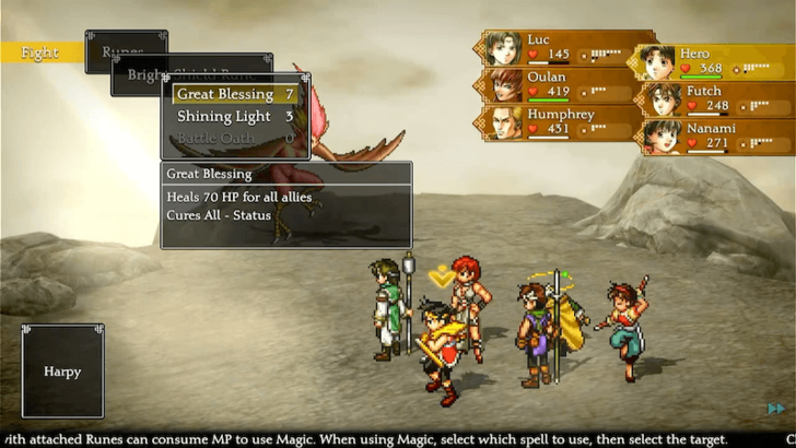 Suikoden 2 - Harpy Great Blessing