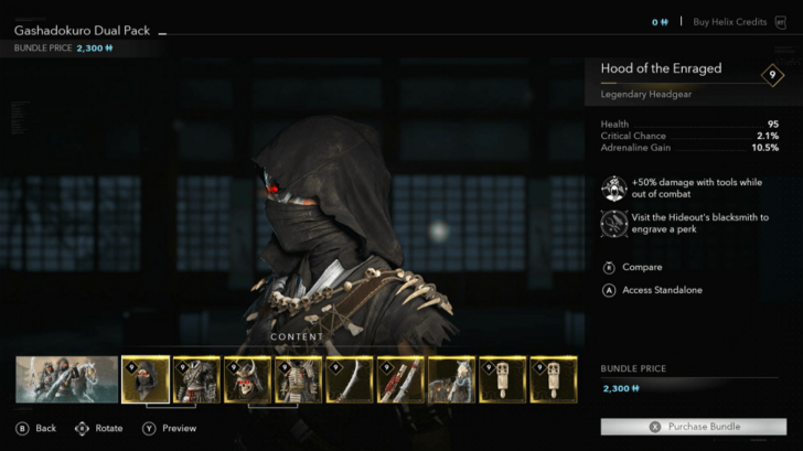 Headgear from Bundle