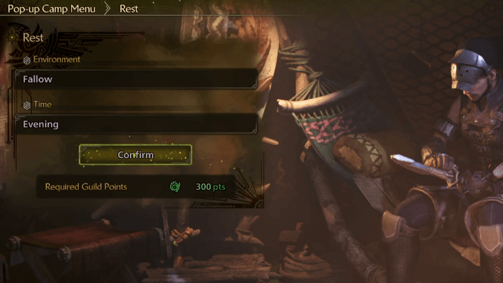 Monster Hunter Wilds - Resting until Evening Fallow
