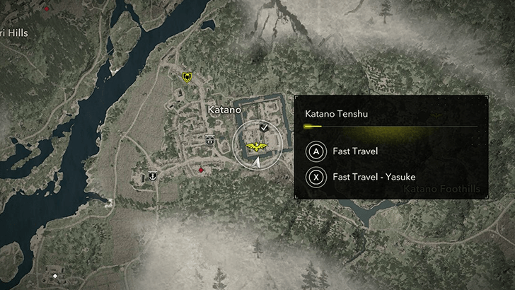 Katano Tenshu Map Location