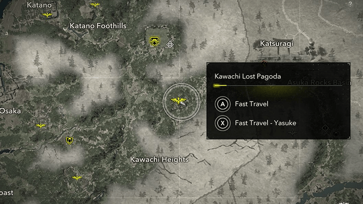 Kawachi Lost Pagoda Map Location