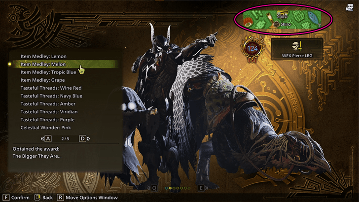 Used to Customize Hunter Profile