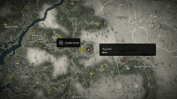 Hideout Kuji-kiri Map Location