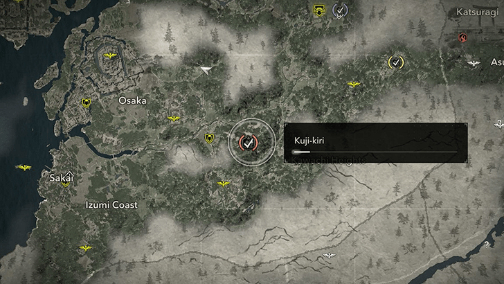 Eboshigata Hachiman Shrine Kuji-kiri Map Location