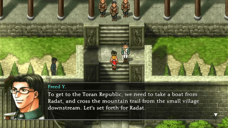 Suikoden 2 - Take Freed Y to City Hall