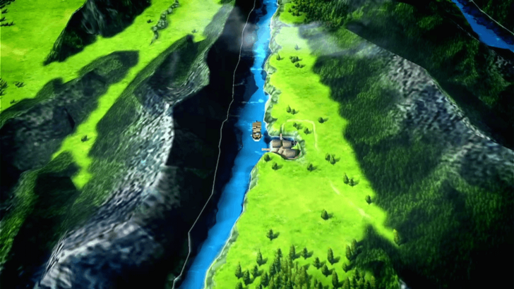 Suikoden 2 - Sail to Banner Village