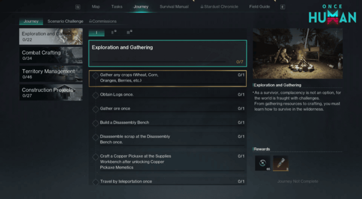 Once Human - Journeys Optimization