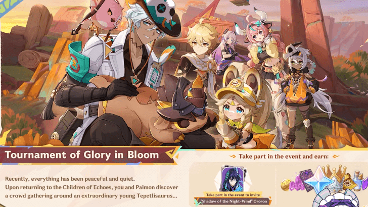 Genshin Impact - Tournament of Glory in Bloom Event