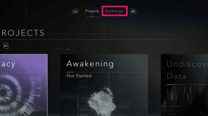 Exchange Tab