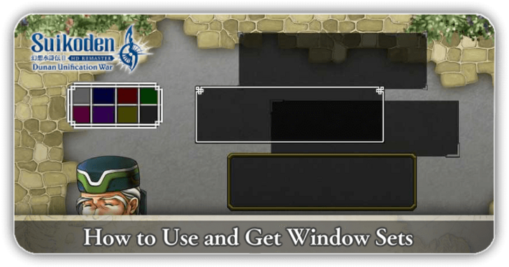 Suikoden II - How to Get and Use Window Sets